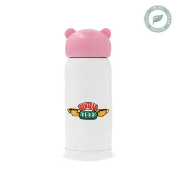 Central perk, Pink stainless steel thermal flask, 320ml