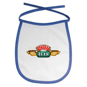 Central perk, Σαλιάρα μωρού αλέκιαστη με κορδόνι Μπλε