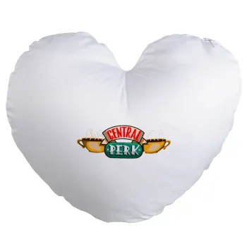 Central perk, Μαξιλάρι καναπέ καρδιά 40x40cm περιέχεται το  γέμισμα
