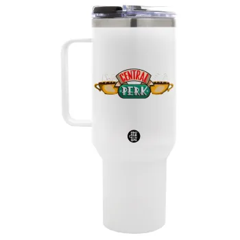 Central perk, Mega Tumbler με καπάκι, διπλού τοιχώματος (θερμό) 1,2L