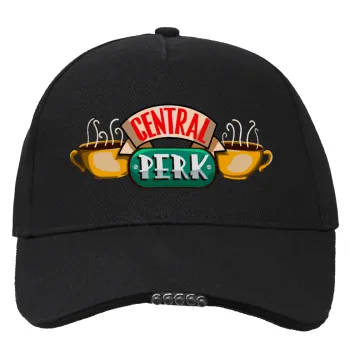 Central perk, Work & Activity LED Light Cap – Perfect for Night & Low Light Conditions (100% COTTON, ADULT, UNISEX)
