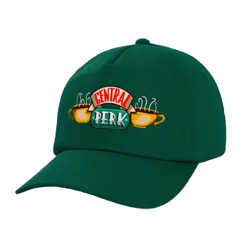 Central perk, Twill Καπέλο παιδικό Bottle Green (100% ΒΑΜΒΑΚΕΡΟ, ΠΑΙΔΙΚΟ, UNISEX)