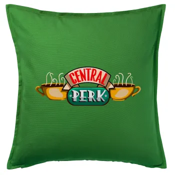 Central perk, Sofa cushion Green 50x50cm includes filling