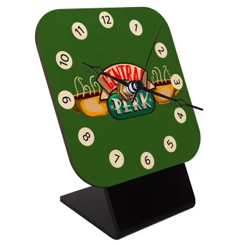 Central perk, Επιτραπέζιο ρολόι σε φυσικό ξύλο (10cm)