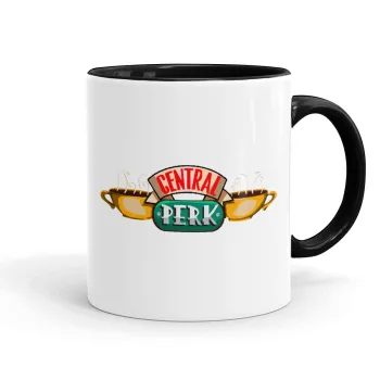 Central perk, Mug colored black, ceramic, 330ml
