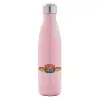 Metal mug thermos Pink Iridiscent (Stainless steel), double wall, 500ml