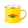 Yellow Enamel Metallic Cup 360ml