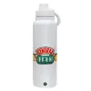1L Stainless Steel Thermal Bottle with Phone Holder & Double Wall Insulation