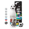 Soccer Metal mug thermos, double wall, 550ml