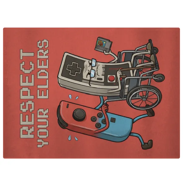 Respect your Elders — Glass cutting board (38x28cm)