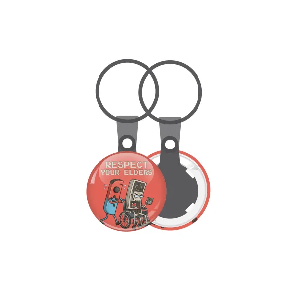 Respect your Elders — Mini keychain, 2.5cm