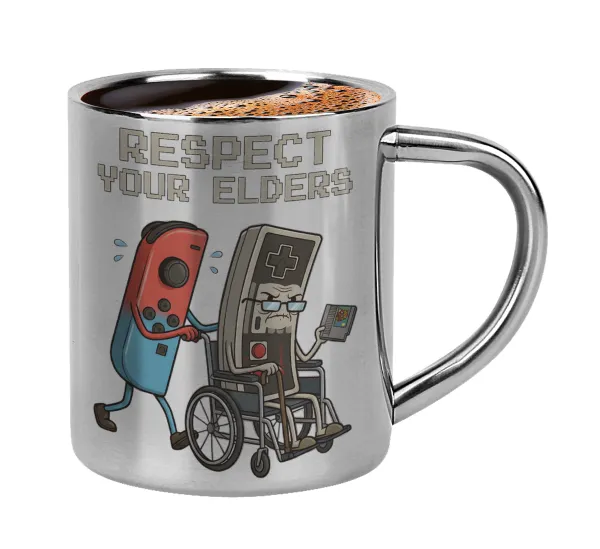 Respect your Elders — Κουπάκι μεταλλικό διπλού τοιχώματος για espresso (220ml)