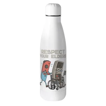 Respect your Elders, Μεταλλικό παγούρι θερμός (Stainless steel), 500ml