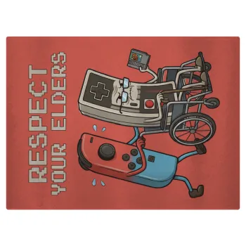 Respect your Elders, Επιφάνεια κοπής γυάλινη (38x28cm)