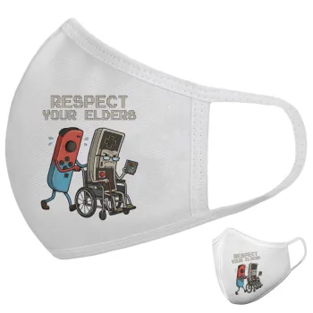 Respect your Elders, Μάσκα υφασμάτινη υψηλής άνεσης παιδική (Δώρο πλαστική θήκη)