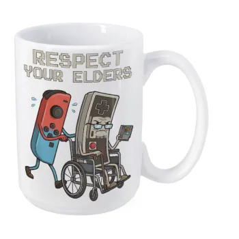 Respect your Elders, Κούπα Mega, κεραμική, 450ml