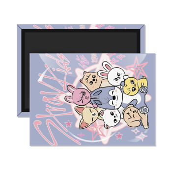 Stray Kids Pink, Ορθογώνιο μαγνητάκι ψυγείου διάστασης 9x6cm