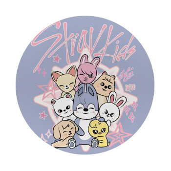 Stray Kids Pink, Mousepad Στρογγυλό 20cm