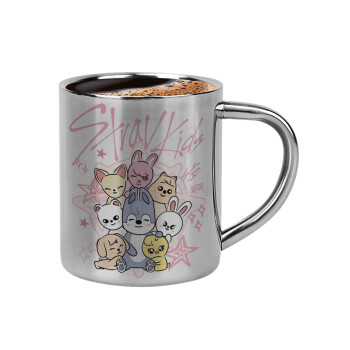 Stray Kids Pink, Κουπάκι μεταλλικό διπλού τοιχώματος για espresso (220ml)