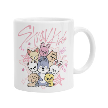 Stray Kids Pink, Ceramic coffee mug, 330ml