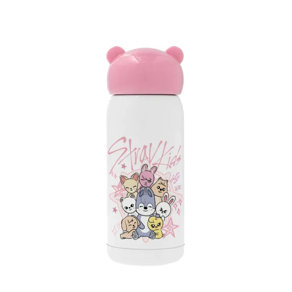 Stray Kids Pink — Ροζ ανοξείδωτο παγούρι θερμό (Stainless steel), 320ml