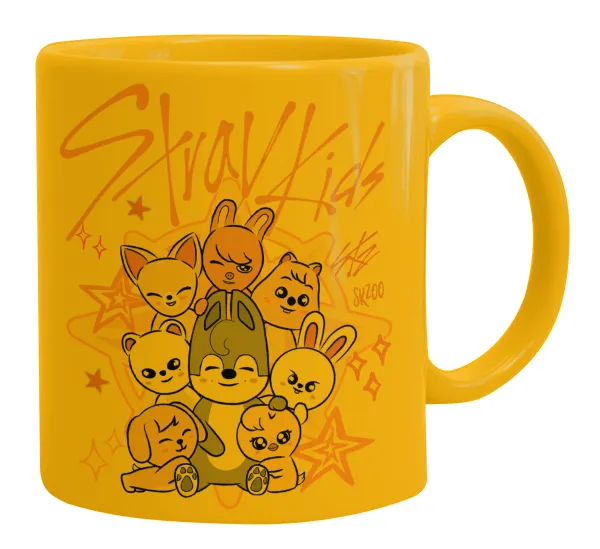 Stray Kids Pink — Κούπα, κεραμική κίτρινη, 330ml