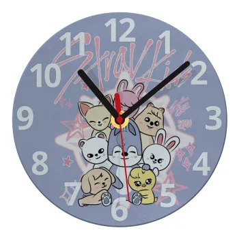 Stray Kids Pink, Ρολόι τοίχου γυάλινο (20cm)
