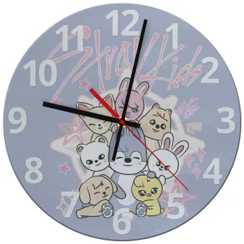 Stray Kids Pink, Ρολόι τοίχου γυάλινο (30cm)