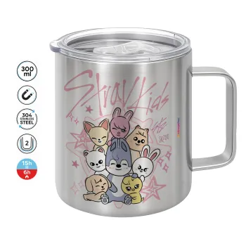 Stray Kids Pink, Mug Stainless steel double wall 300ml