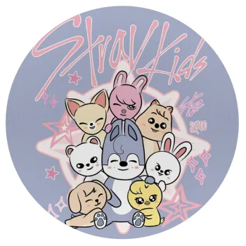 Stray Kids Pink, Mousepad Στρογγυλό 20cm