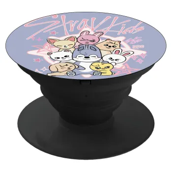 Stray Kids Pink, Phone Holders Stand  Μαύρο Βάση Στήριξης Κινητού στο Χέρι