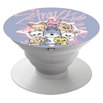 Stray Kids Pink, Phone Holders Stand  Λευκό Βάση Στήριξης Κινητού στο Χέρι