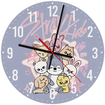Stray Kids Pink, Ρολόι τοίχου ξύλινο (30cm)
