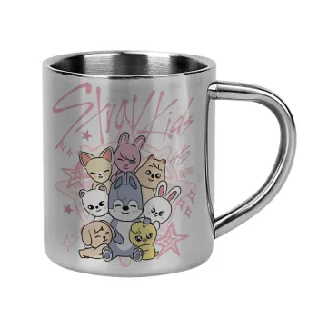 Stray Kids Pink, Mug Stainless steel double wall 300ml