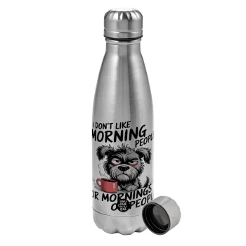 I Don't Like Morning People..., Μεταλλικό παγούρι νερού, ανοξείδωτο ατσάλι, 750ml