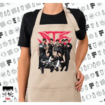 Stray Kids k-pop band, Ποδιά μακριά Σεφ ολόσωμη με τσέπες SAND (ΕΝΗΛΙΚΩΝ)