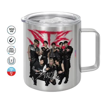 Stray Kids k-pop band, Mug Stainless steel double wall 300ml