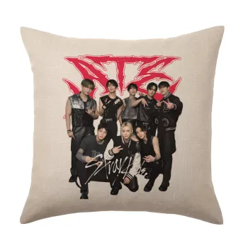 Stray Kids k-pop band, Μαξιλάρι καναπέ ΛΙΝΟ 40x40cm περιέχεται το  γέμισμα