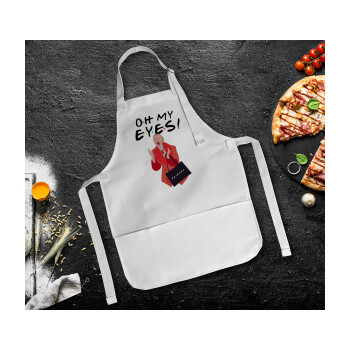 Friends,. oh my eyes Phoebe, Ποδιά Σεφ Ολόσωμη Παιδική (με ρυθμιστικά και 2 τσέπες)