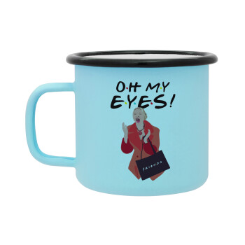 Friends,. oh my eyes Phoebe, Κούπα Μεταλλική εμαγιέ ΜΑΤ σιέλ 360ml