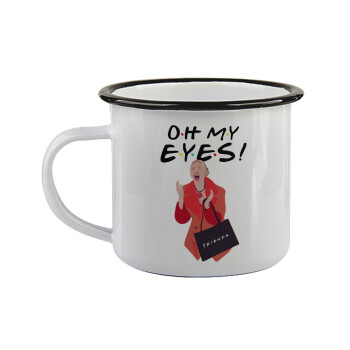 Friends,. oh my eyes Phoebe, Κούπα εμαγιέ με μαύρο χείλος 360ml