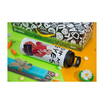 Friends,. oh my eyes Phoebe, Πασχαλινή Λαμπάδα με Travel Tumbler θερμό με διπλό καπάκι (600ml, BPA free) & κερί αρωματικό πλακέ (30cm) (ΤΙΡΚΟΥΑΖ)