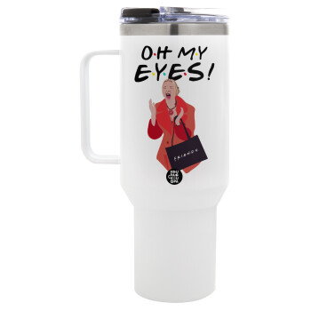 Friends,. oh my eyes Phoebe, Mega Tumbler με καπάκι, διπλού τοιχώματος (θερμό) 1,2L
