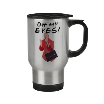 Friends,. oh my eyes Phoebe, Κούπα ταξιδιού ανοξείδωτη με καπάκι, διπλού τοιχώματος (θερμό) 450ml