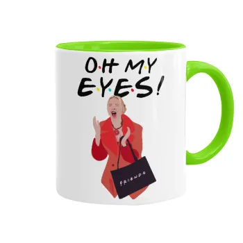 Friends,. oh my eyes Phoebe, Κούπα χρωματιστή βεραμάν, κεραμική, 330ml