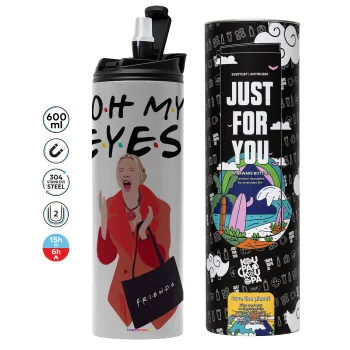 Friends,. oh my eyes Phoebe, Tumbler stainless steel GREY 600ml