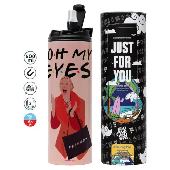 Friends,. oh my eyes Phoebe, Tumbler stainless steel PINK 600ml