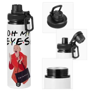 Friends,. oh my eyes Phoebe, Metal water bottle with safety cap, aluminum 850ml