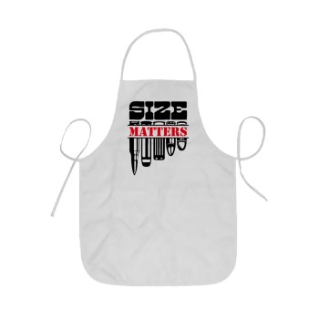 Size matters, Ποδιά Σεφ ολόσωμη κοντή  Παιδική (44x62cm)