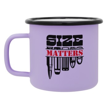 Size matters, Κούπα Μεταλλική εμαγιέ ΜΑΤ Light Pastel Purple 360ml
